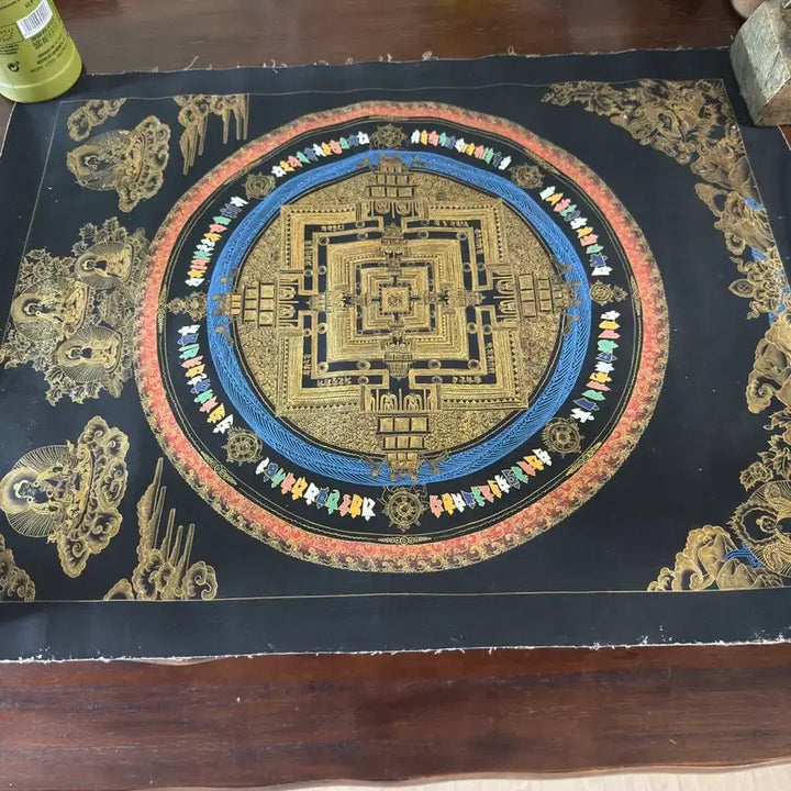 [BUNJANG] Hand-Painted Mandala Artwork / 만다라 그림 (티벳 여행중 구입)직접 손으로 그린 만다라 입니다