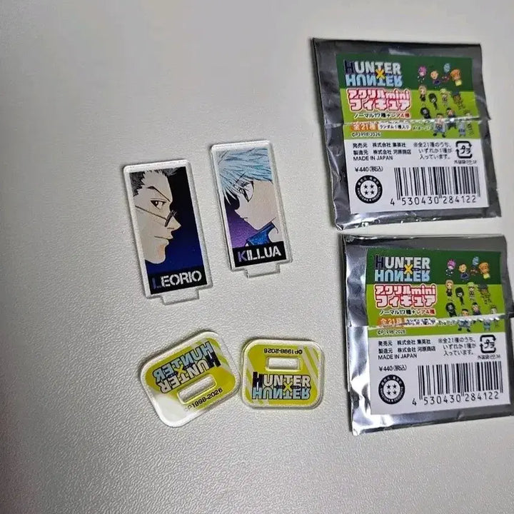 [BUNJANG] Hunter x Hunter Acrylic Mini Figure Set - Killua, Leorio / (일괄)헌터헌터 아크릴 미니 피규어 키르아 레오리오 점프샵 팝업