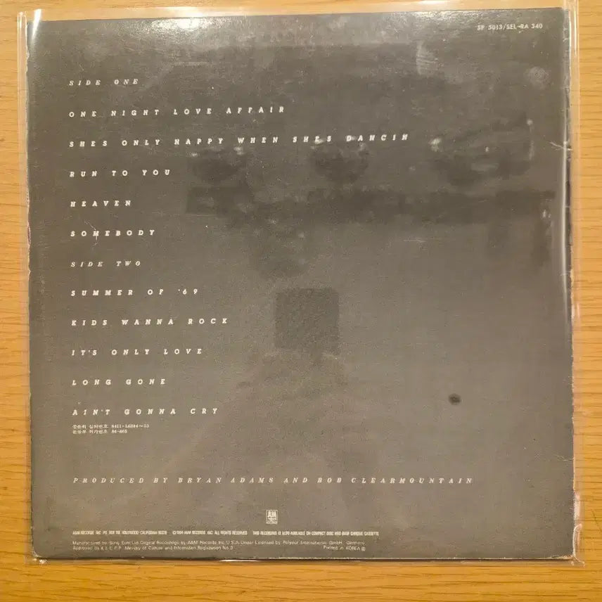 [BUNJANG] Bryan Adams Reckless LP / Bryan Adam&