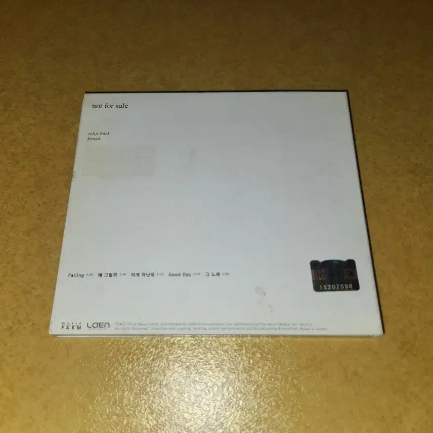 [BUNJANG] John Park Mini 1st Album Signed CD / 존박 미니 1집 사인 시디