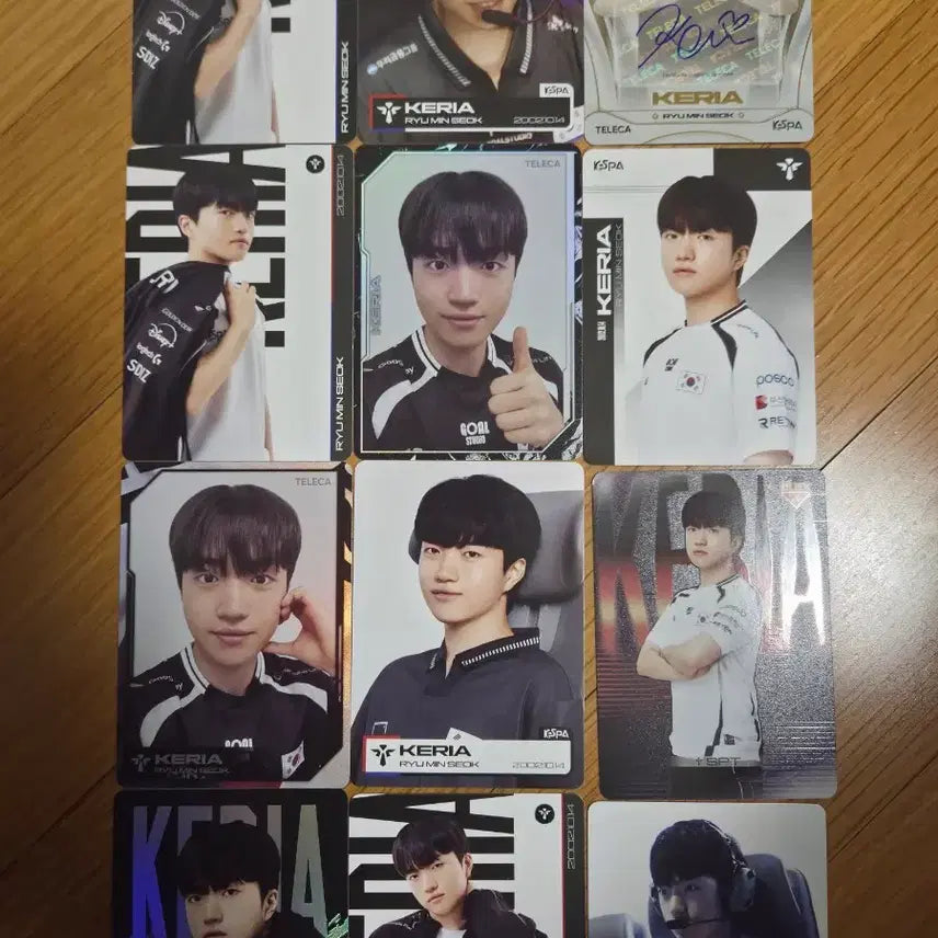 [BUNJANG] Team Korea Keria Signed Card Bundle Set / 테레카 팀코리아 케리아 선수(싸인카드,일괄)
