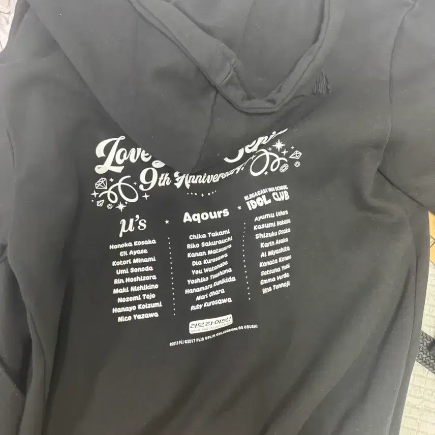 [BUNJANG] Love Live! 9th Anniversary Hoodie / 러브라이브 9주년 후드집업