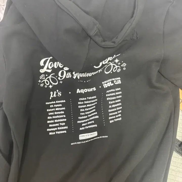 [BUNJANG] Love Live! 9th Anniversary Hoodie / 러브라이브 9주년 후드집업