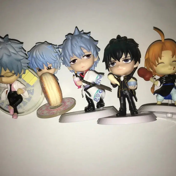 [BUNJANG] Gintama Chibi-큥 Figure 5-Piece Bundle Set (Gintoki, Hijikata, Kamui) / 은혼 피규어 치비큥 5종 일괄 세트 (긴토키, 히지카타, 카무이)