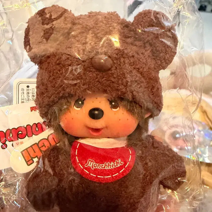 [BUNJANG] Monchhichi Teddy Bear Keychain / 테디베어 몬치치 키링