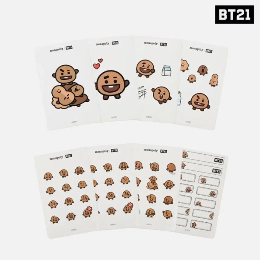 [BUNJANG] BT21 Cookie Sticker Set / bt21 쿠키 스티커