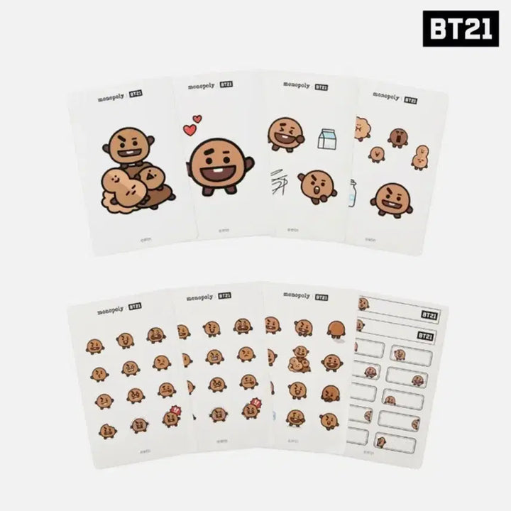 [BUNJANG] BT21 Cookie Sticker Set / bt21 쿠키 스티커