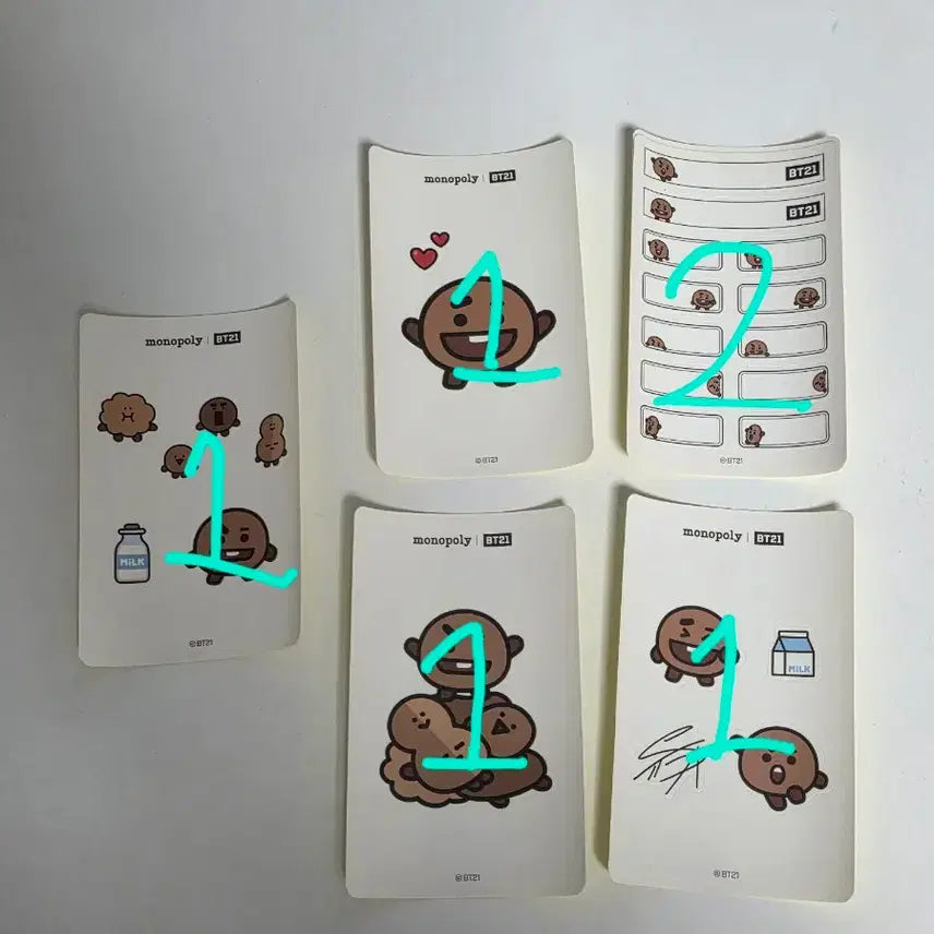 [BUNJANG] BT21 Cookie Sticker Set / bt21 쿠키 스티커