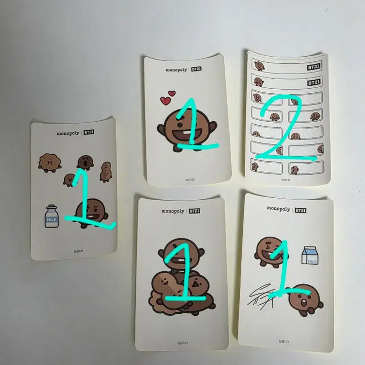 [BUNJANG] BT21 Cookie Sticker Set / bt21 쿠키 스티커
