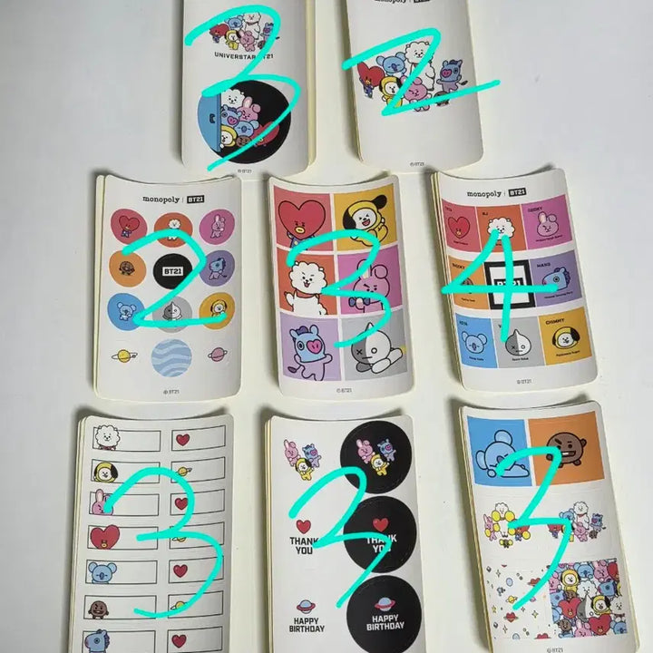 [BUNJANG] BT21 Sticker Set / bt21 스티커 세트