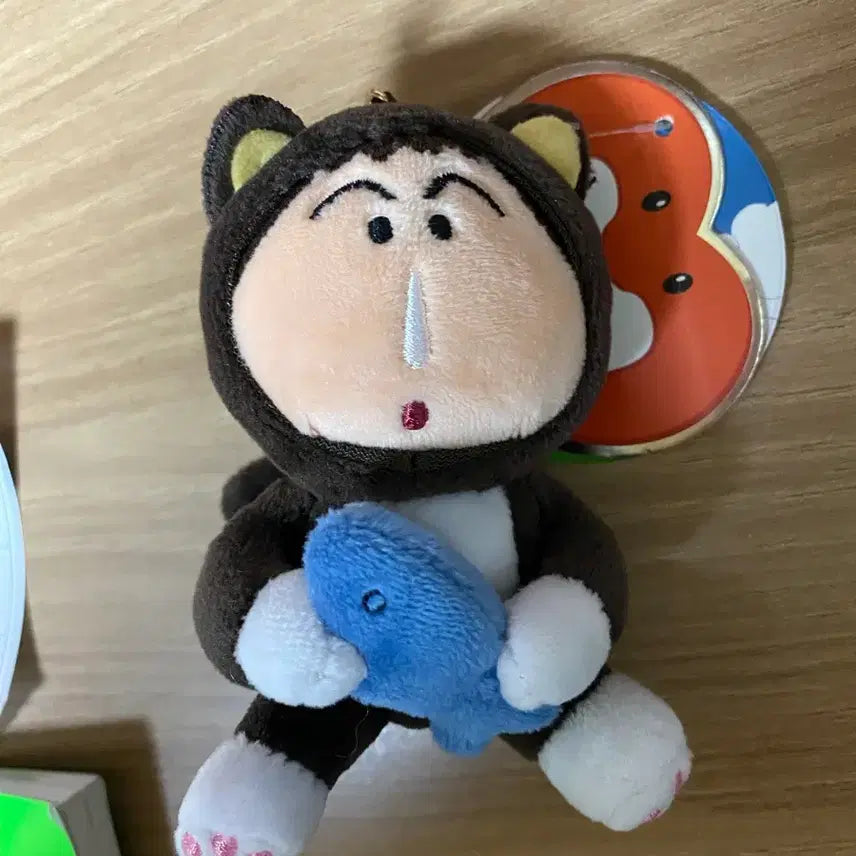 [BUNJANG] G9 Cat Plush Keychain / 맹구 고양이 인형 키링