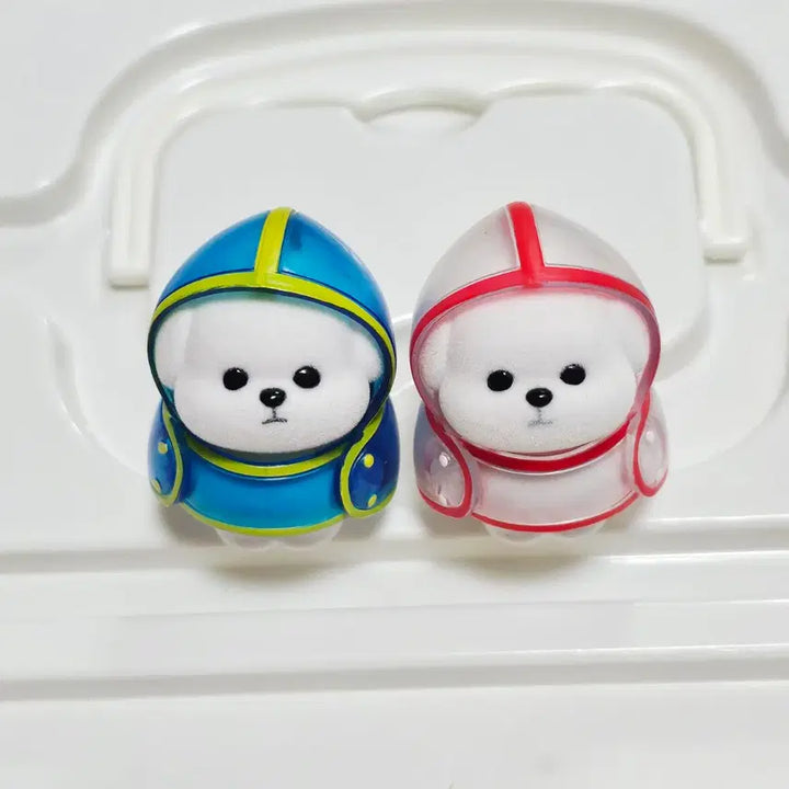 [BUNJANG] Raincoat Puppy Bichon Gacha Figure Bundle Set / 레인코트 강아지 비숑 강아지 가챠 피규어 일괄
