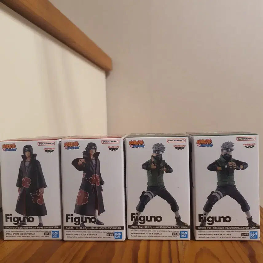 [BUNJANG] Naruto Kakashi &amp; Itachi 4-Figure Bundle Set (Sealed) / [미개봉]나루토 피규어 카카시 이타치 4종 일괄