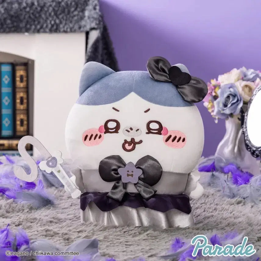 [BUNJANG] Chiikawa Hachiware Black Magical Big Plush 30cm / 정품,현물) 택포 5.5 먼작귀 치이카와 흑화 매지컬 하치와레 30cm 빅누이 인형