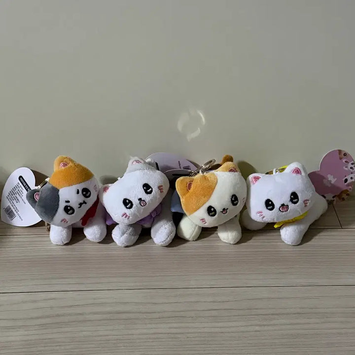 [BUNJANG] Cat Cloak Doll Keychain Bundle Set / [일괄] 고양이 망토 인형 키링 세트