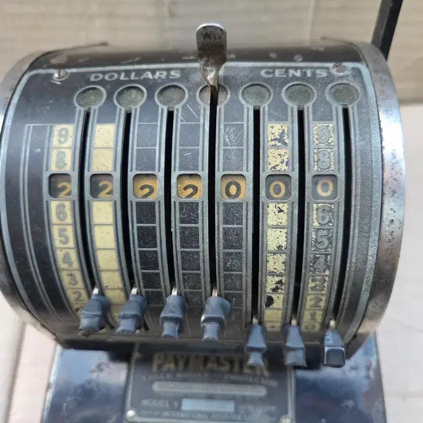 [BUNJANG] Vintage Check Printer / 옛날 오래된   수표  발행기