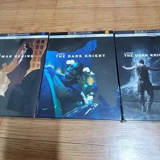[BUNJANG] Christopher Nolan Batman Trilogy 4K Blu-ray Steelbook 9-Disc Set (Unsealed) / 4K 블루레이 놀란 배트맨 3부작 스틸북 9disc 미개봉 팝니다