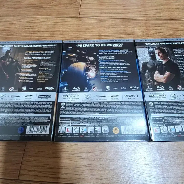 [BUNJANG] Christopher Nolan Batman Trilogy 4K Blu-ray Steelbook 9-Disc Set (Unsealed) / 4K 블루레이 놀란 배트맨 3부작 스틸북 9disc 미개봉 팝니다