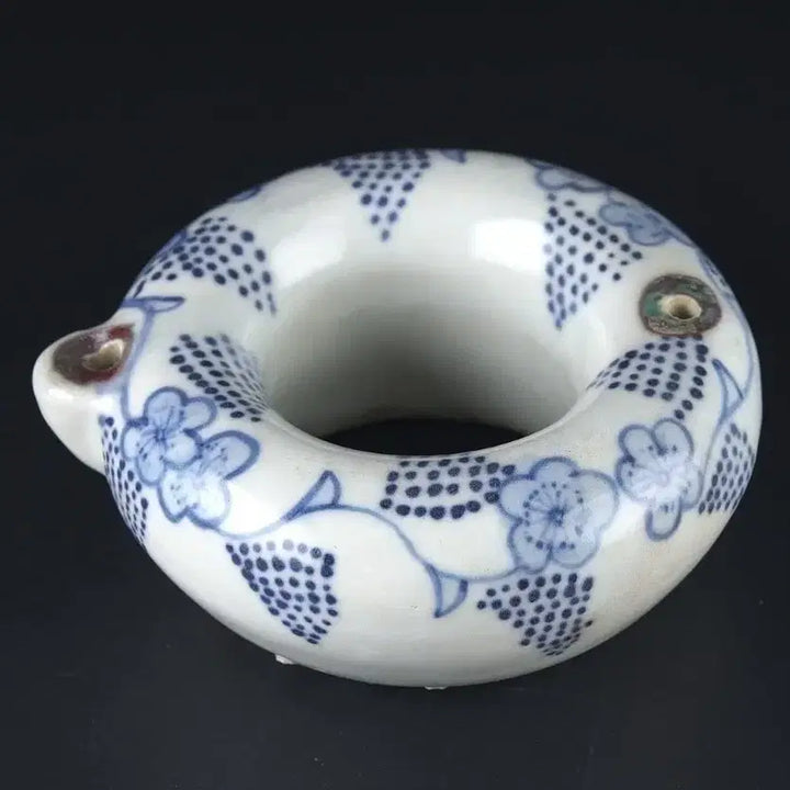 [BUNJANG] White Porcelain Celadon Twisted Vase / 백자청자또아리연적