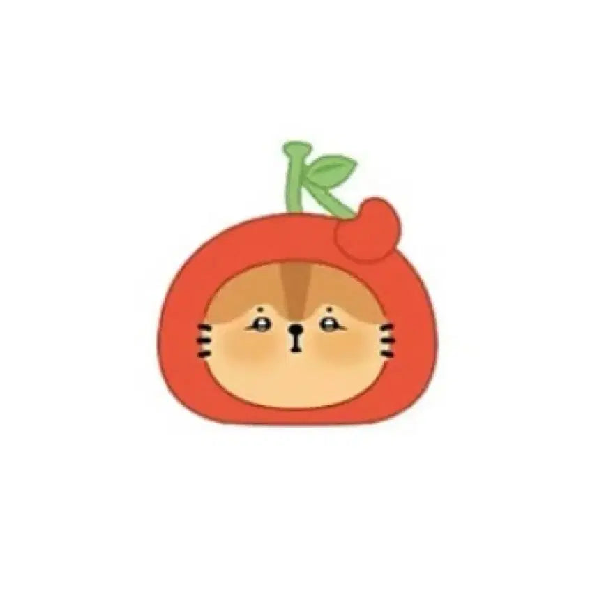 [BUNJANG] Cherry Ramsha Face Keyring Plush / 체리 람샤 페이스 키링 인형