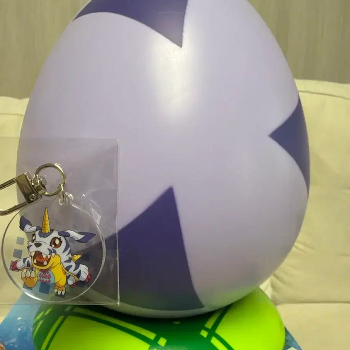 [BUNJANG] Megabox Digimon Puppetmon Popcorn Container with Digichama Keychain / 메가박스 디지몬 파피몬 팝콘통 디지차마 컨테이너