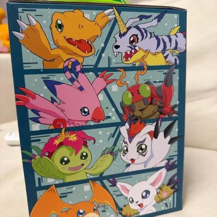 [BUNJANG] Megabox Digimon Puppetmon Popcorn Container with Digichama Keychain / 메가박스 디지몬 파피몬 팝콘통 디지차마 컨테이너