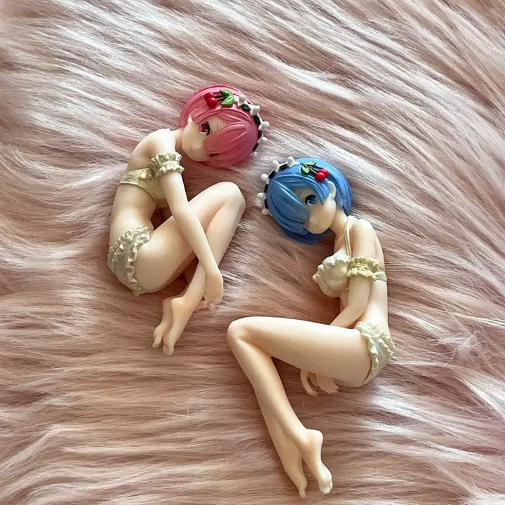 [BUNJANG] Re:Zero Ram Rem Pudding A Prize Figure / 리제로 렘람 푸딩 아라모드 a상 피규어 고전 미소녀 피규어 방꾸