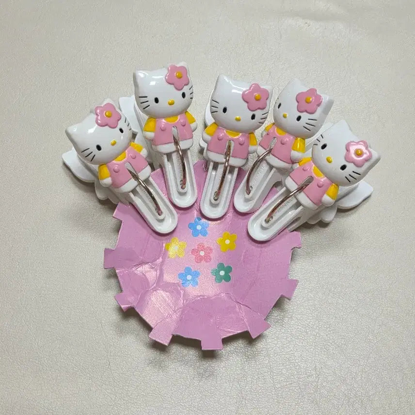 [BUNJANG] 1998 Hello Kitty Clip Set / 개별)고전키티 집게 카오하나 집게