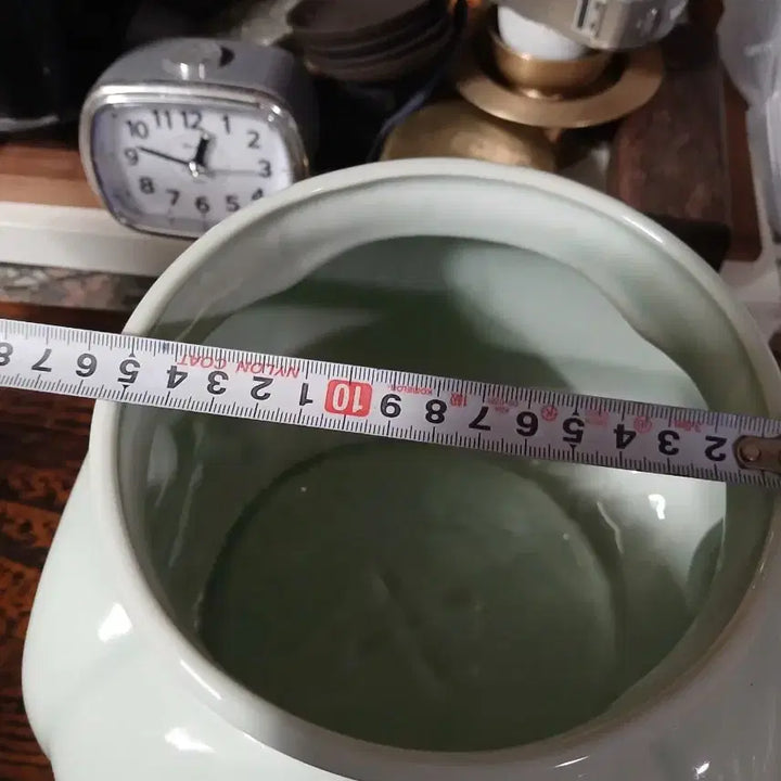 [BUNJANG] Okcheon Master Bunche Fairy Pattern Antique Ceramic Jar / 옥천장인  분채요정 문양 앤틱 도자기호