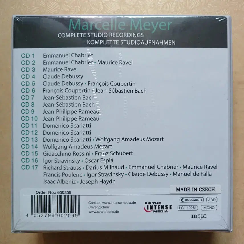 [BUNJANG] Marcelle Meyer Complete Studio Recordings 1925-1957 17CD Box Set / 마르셀 마이어 미개봉 17CD 컬렉션 스튜디오 레코딩 1925-1957