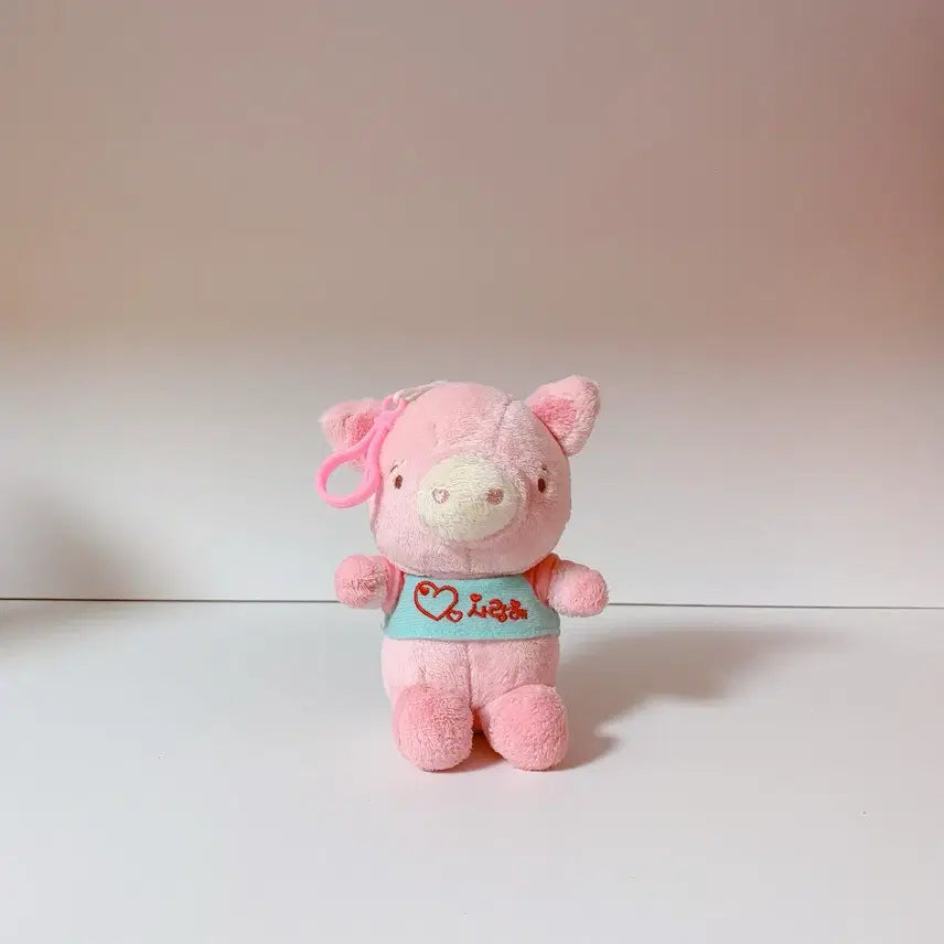 [BUNJANG] Pink Pig PICHU Plush / 사랑해 분홍 돼지 인형 피츄