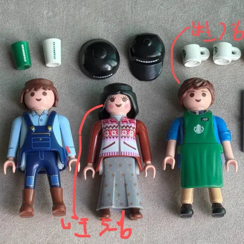[BUNJANG] Playmobil Starbucks Accessories Bundle / 플레이모빌 스타벅스 소품 등 여러가지 구성