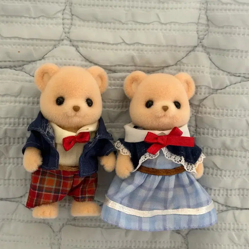 [BUNJANG] Sylvanian Families Biscuit Bear Family Set / 실바니안 비스킷곰 비스킷베어 엄마아빠 일괄양도