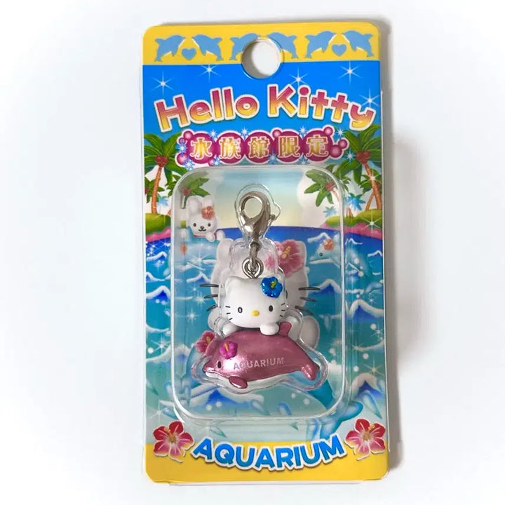[BUNJANG] Sanrio Kitty Strap Dolphin Box Set - Vintage 2007 / 고전 희귀 핑크 돌고래 키티스트랩 박스형 킽스 산리오