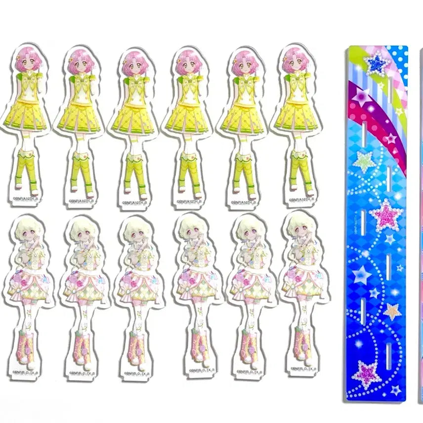 [BUNJANG] Aikatsu Stars DCD Acrylic Stand Bundle Set / [일괄] 아이카츠 무인편 스타즈 사쿠라 아리아 DCD 아크릴 스탠드