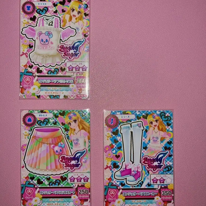 [BUNJANG] Aikatsu Angelibear Akuzes Set / 일판) 아이카츠 엔젤리베어 악제셋