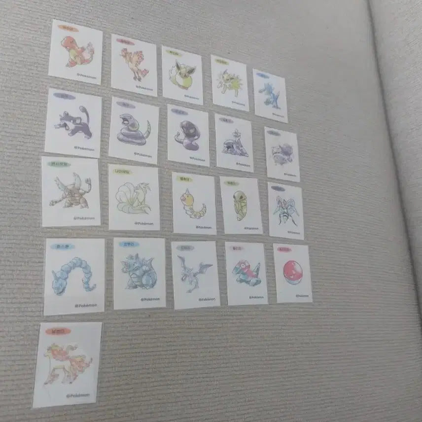 [BUNJANG] Pokemon Stickers Artwork / 포켓몬 띠부씰 아트웍
