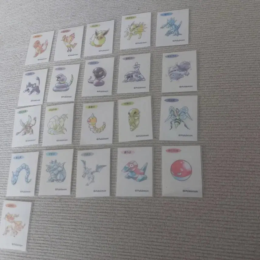 [BUNJANG] Pokemon Stickers Artwork / 포켓몬 띠부씰 아트웍