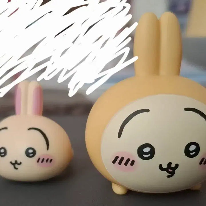 [BUNJANG] Monchichi Usagi Sofubi Figure Series 4, Face Ring Figure / 먼작귀 우사기 소프비 4탄, 페이스링 피규어