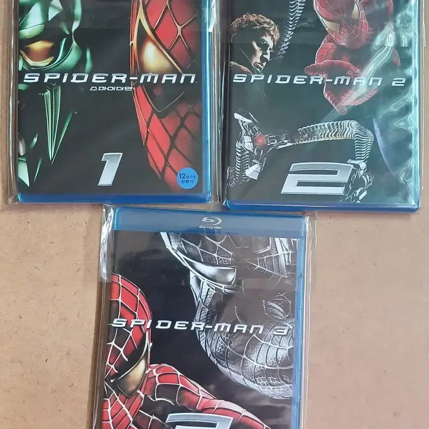 [BUNJANG] Spider-Man Trilogy Blu-ray Set / 스파이더맨 1, 2, 3 블루레이 세트
