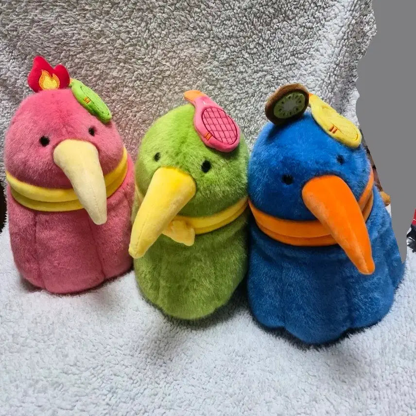 [BUNJANG] Kiwi Bird Plush Set (3 Types) / 키위새 인형 3종 세트