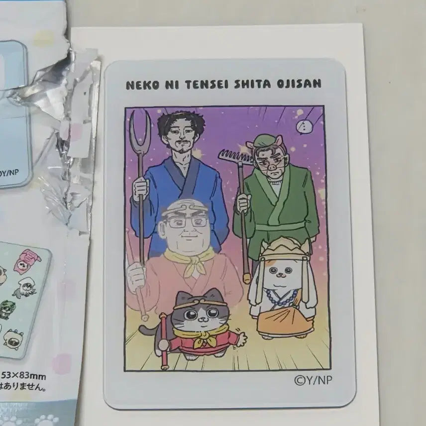 [BUNJANG] Reincarnated as a Cat Uncle Random Card Mirror / 고양이로 전생한 아저씨 랜덤 카드미러(거울)