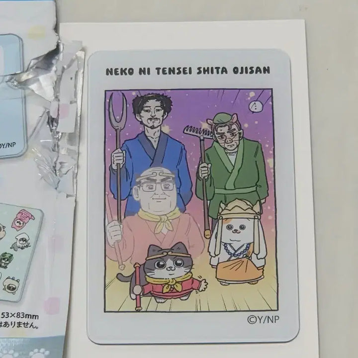[BUNJANG] Reincarnated as a Cat Uncle Random Card Mirror / 고양이로 전생한 아저씨 랜덤 카드미러(거울)