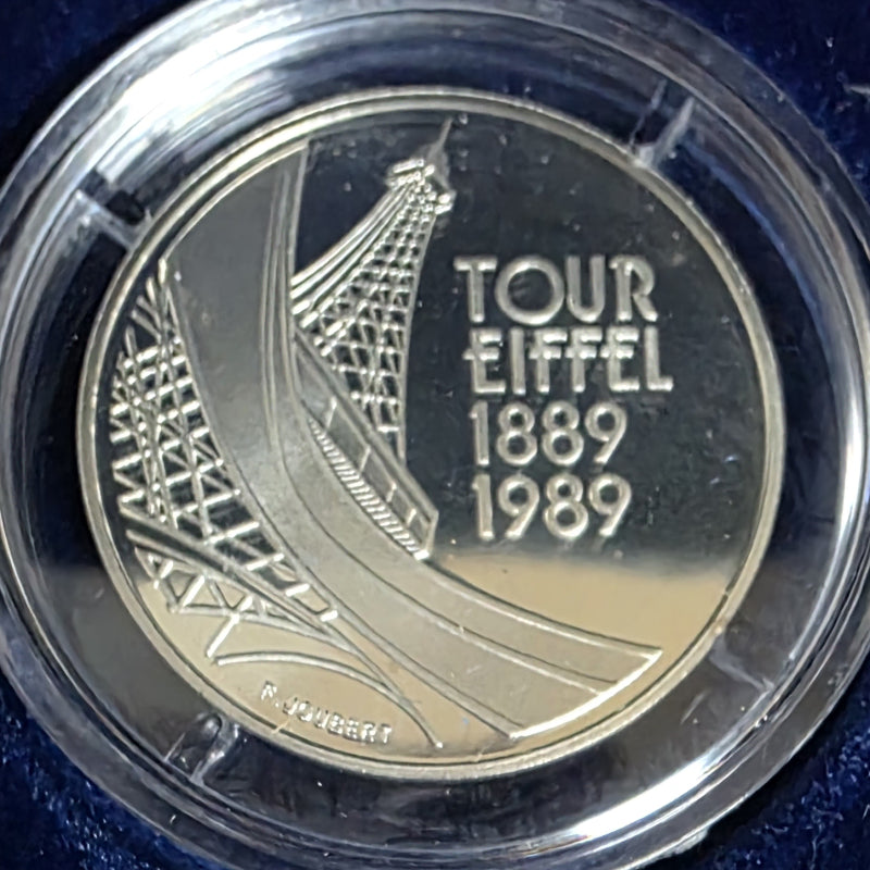 [BUNJANG] France 1989 Eiffel Tower Centennial 5 Franc Proof Silver Coin / 프랑스 1989년 에펠탑 건립 100주년 기념 5프랑 프루프 은화