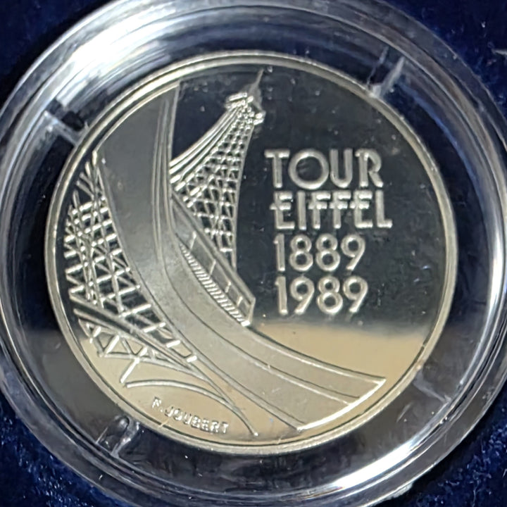 [BUNJANG] France 1989 Eiffel Tower Centennial 5 Franc Proof Silver Coin / 프랑스 1989년 에펠탑 건립 100주년 기념 5프랑 프루프 은화