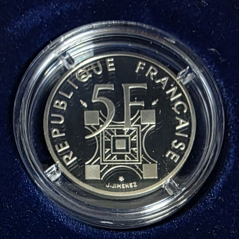 [BUNJANG] France 1989 Eiffel Tower Centennial 5 Franc Proof Silver Coin / 프랑스 1989년 에펠탑 건립 100주년 기념 5프랑 프루프 은화
