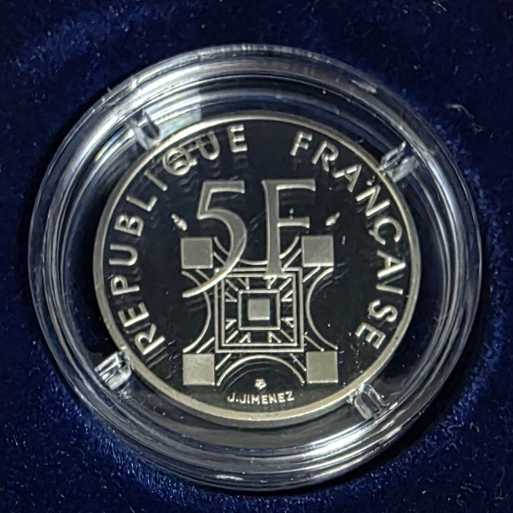 [BUNJANG] France 1989 Eiffel Tower Centennial 5 Franc Proof Silver Coin / 프랑스 1989년 에펠탑 건립 100주년 기념 5프랑 프루프 은화