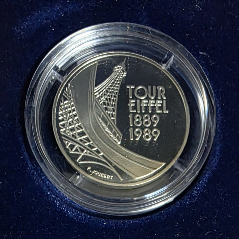 [BUNJANG] France 1989 Eiffel Tower Centennial 5 Franc Proof Silver Coin / 프랑스 1989년 에펠탑 건립 100주년 기념 5프랑 프루프 은화