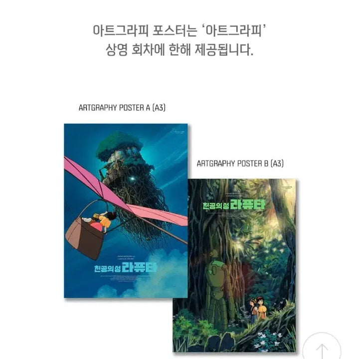 [BUNJANG] Laputa: Castle in the Sky Artgraphy A3 Poster Set (2 Types) / 천공의 섬 라퓨타 아트그라피 (A3) 2종