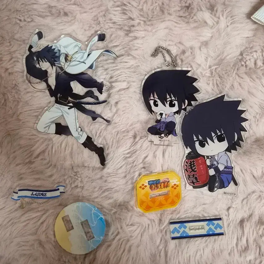 [BUNJANG] Naruto Sasuke Marine Look Mini Acrylic Set Bundle / 나루토 사스케 마린룩  미니 아크릴 세트일괄